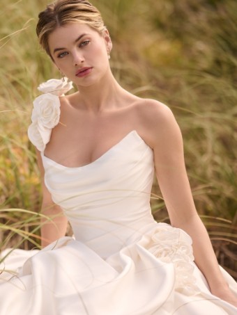 Maggie Sottero Style No. ANTOINETTE (25MS910A01 - 3-D Flowers) #2 All Ivory thumbnail