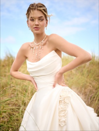 Maggie Sottero Style No. ANTOINETTE (25MS910A01 - 3-D Flowers) #1 All Ivory thumbnail