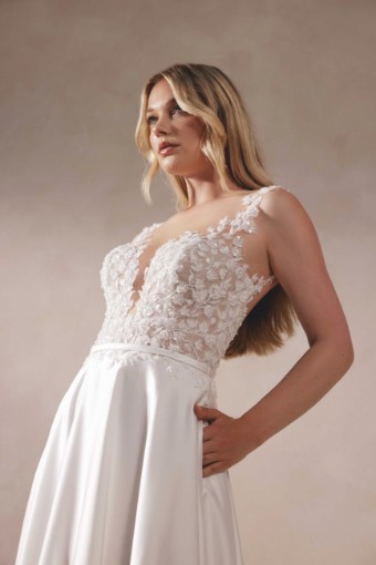 Adore by Justin Alexander Style No. EILA |11393 #3 Ivory/Latte thumbnail