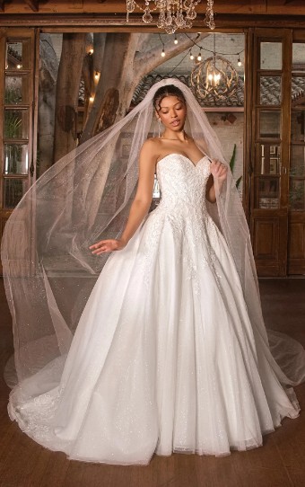 Essense of Australia Style No. D4331IQ #0 default (IV-IV) Ivory Lace and Tulle over Ivory Gown thumbnail