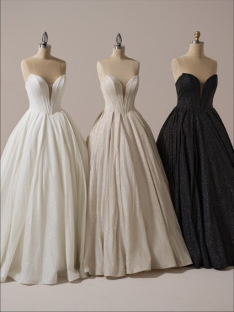 Maggie Sottero Style No. DERRICK ROYALE (23MS723A04 - Plunge Neckline) #5 default All Ivory (gown with Ivory Illusion) thumbnail
