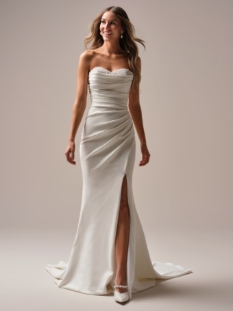 Rebecca Ingram Style No. KATHLEEN (25RN904A11 - No Slit) #3 All Ivory thumbnail