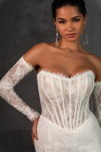 Essense of Australia Style No. D4287ZZ #2 default (IV-IVR) Ivory Lace and Tulle over Ivory Gown thumbnail