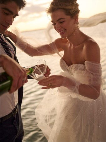 Maggie Sottero Style No. IRELAND (25MB927A02 - Plain tulle) #1 Ivory/Silver Accent (gown with Ivory Illusion) thumbnail
