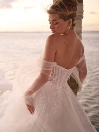 Maggie Sottero Style No. IRELAND (25MB927A02 - Plain tulle) #2 Ivory/Silver Accent (gown with Ivory Illusion) thumbnail