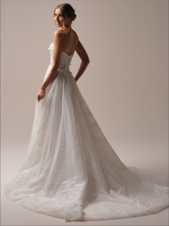 Maggie Sottero Style No. IRELAND (25MB927A02 - Plain tulle) #4 Ivory/Silver Accent (gown with Ivory Illusion) thumbnail