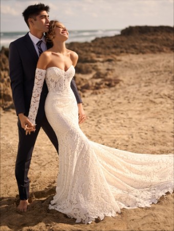 Maggie Sottero Style No. DAKOTA (25MB849B01 - Lined bodice) #0 default All Ivory (gown with Ivory Illusion) thumbnail