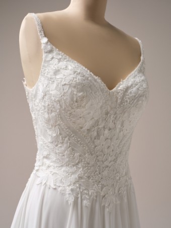 Rebecca Ingram Style No. FINLEY (25RS888B11 - Lined bodice with no plunge) #5 All Ivory (gown with Ivory Illusion) thumbnail