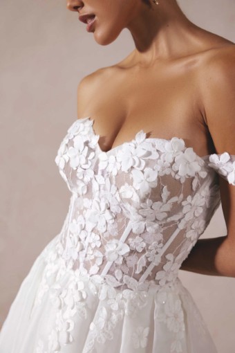 Adore by Justin Alexander Style No. Aria 11389 #2 Ivory/Latte thumbnail