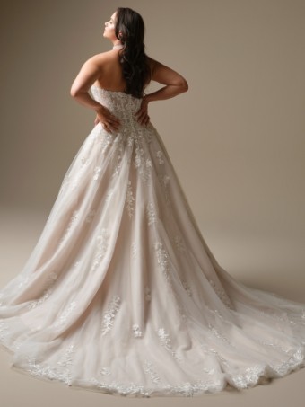 Maggie Sottero Style No. JENNIFER (26MS404B02 - No plunge, Chic organza) #2 All Ivory (gown with Ivory Illusion) thumbnail