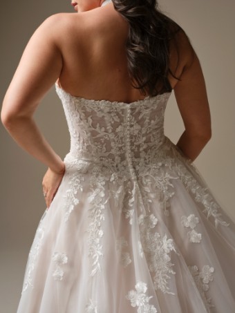 Maggie Sottero Style No. JENNIFER (26MS404B02 - No plunge, Chic organza) #3 All Ivory (gown with Ivory Illusion) thumbnail