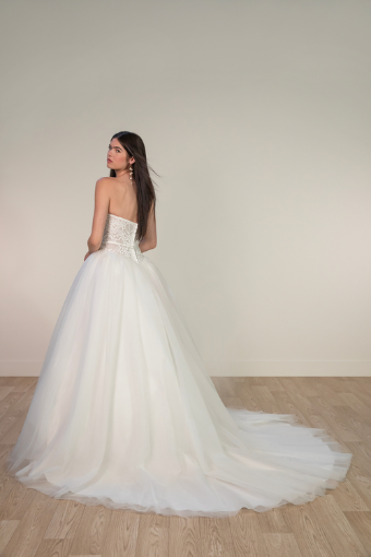 Stella York Style No. SY8189ZZ #4 (IV-IV) IVORY LACE AND TULLE OVER IVORY GOWN W IVORY SATIN BELT thumbnail