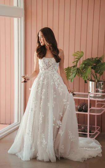 Stella York Style No. SY8213IV #5 (IV-IV) Ivory Lace and Tulle over Ivory Gown thumbnail