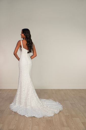 Stella York Style No. SY8253ZZ #4 (IVIV-PL) Ivory Lace and Tulle over Ivory Gown w Porcelain Tulle Plunge thumbnail