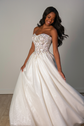 Stella York Style No. SY8181CR #4 default (BGIV-IV) BLUSH & GREEN LACE IVORY TULLE & REGAL ORGANZA OV IVORY GOWN thumbnail