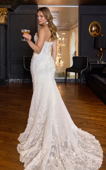 Essense of Australia Style No. D4368IV #8 (IV-IVR) Ivory Lace and Tulle over Ivory Gown thumbnail