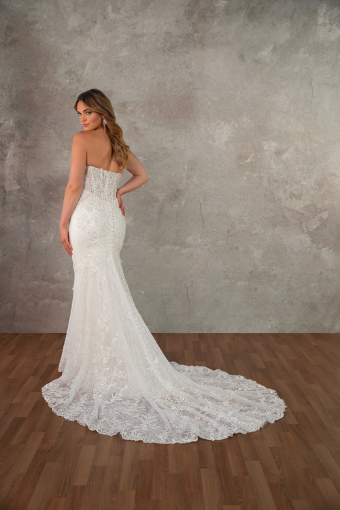 Essense of Australia Style No. D4368IV #5 (IV-RUM) IVORY LACE AND RUM TULLE OVER RUM GOWN thumbnail