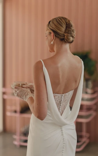 Stella York Style No. SY8224ZZ #8 (PI-PL) PURE IVORY GOWN W PORCELAIN TULLE INNER BACK BODICE ONLY thumbnail