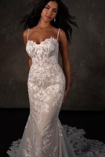Essense of Australia Style No. D4344IQ #3 (IV-IV) Ivory Lace and Tulle over Ivory Gown thumbnail