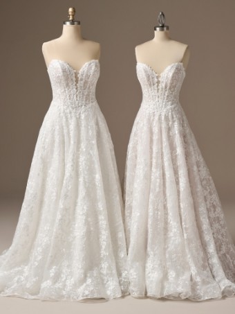 Maggie Sottero Style No. MEMPHIS (26MS450B01 - Fully lined bodice, Glitter tulle) #4 default All Ivory (gown with Ivory Illusion) thumbnail