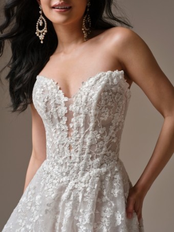 Maggie Sottero Style No. MEMPHIS (26MS450B01 - Fully lined bodice, Glitter tulle) #1 All Ivory (gown with Ivory Illusion) thumbnail