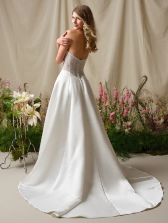 Rebecca Ingram Style No. MARTY (26RN452B01 - Lined front bodice) #3 All Ivory thumbnail