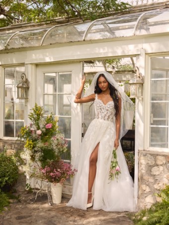 Rebecca Ingram Style No. SUSAN (26RN421B11 - No slit, Fully lined bodice) #0 default All Ivory thumbnail