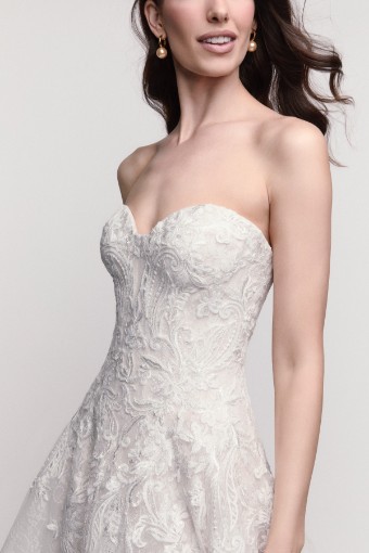 Watters - Locket Brides Style No. Verona w/ Sleeves 16156 #11 Ivory-Blush thumbnail