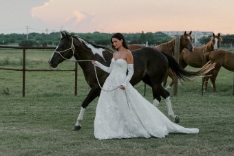 Watters - Locket Brides Style No. Verona w/ Sleeves 16156 #2 Ivory-Blush thumbnail