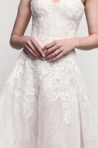 Watters - Locket Brides Style No. Verona w/ Sleeves 16156 #12 default Ivory-Blush thumbnail