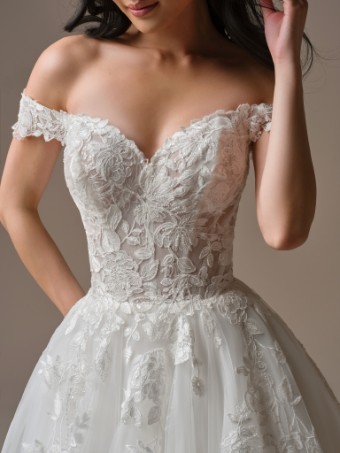 Maggie Sottero Style No. VERINA (26MK465B01 - Lined front bodice, Plain tulle) #4 All Ivory (gown with Ivory Illusion) thumbnail