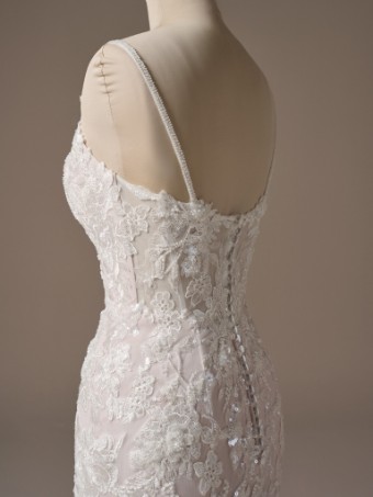 Rebecca Ingram Style No. EDEN (26RK429B02 - Lined front bodice, Plain tulle) #6 default All Ivory (gown with Ivory Illusion) thumbnail