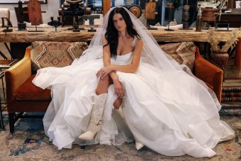 Watters - Locket Brides Style No. Lilith w/ Straps 16228 #2 Ivory thumbnail