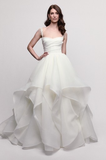 Watters - Locket Brides Style No. Lilith w/ Straps 16228 #3 Ivory thumbnail