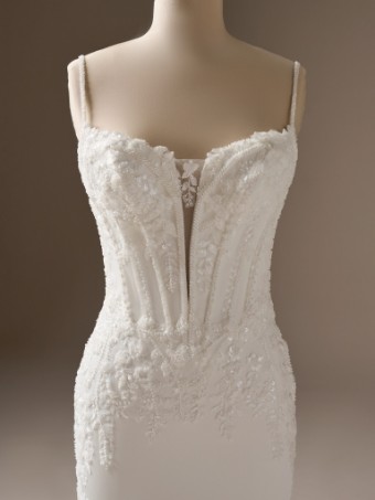 Maggie Sottero Style No. INDIA (26MB374B01 - Fully lined bodice) #2 All Ivory (gown with Ivory Illusion) thumbnail