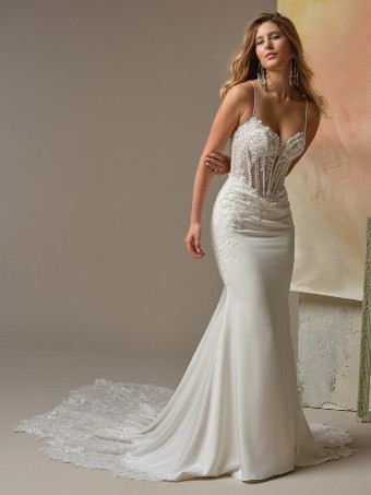 Maggie Sottero Style No. INDIA (26MB374B01 - Fully lined bodice) #0 default All Ivory (gown with Ivory Illusion) thumbnail
