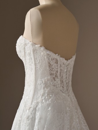 Maggie Sottero Style No. LUCCA (26MB463A01 - Unlined bodice, Glitter tulle) #4 Ivory over Blush (gown with Light Nude Illusion) thumbnail