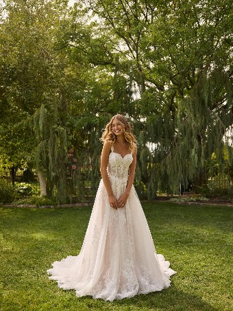 Rebecca Ingram Style No. ESMERALDA (26RK478A01 - Unlined bodice, Sequin tulle) #0 default All Ivory (gown with Ivory Illusion) thumbnail