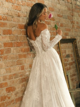 Maggie Sottero Style No. KITARO (26MB385A01 - Unlined bodice, Attached sleeves) #4 All Ivory (gown with Ivory Illusion) thumbnail