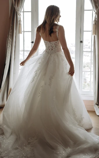 Stella York Style No. SY8314CQ #3 (IV-IV) Ivory Lace and Tulle over Ivory Gown thumbnail