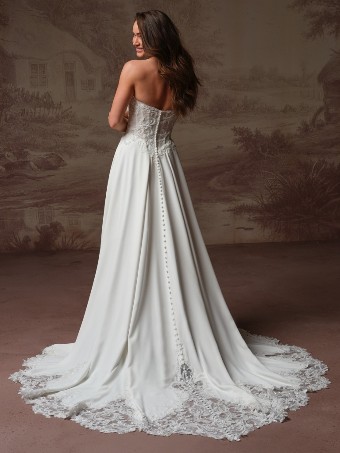 Rebecca Ingram Style No. HAZEL (F6RK109A01 - Unlined bodice) #9 All Ivory (gown with Ivory Illusion) thumbnail