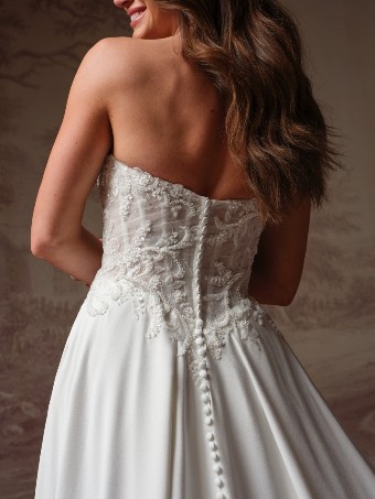 Rebecca Ingram Style No. HAZEL (F6RK109A01 - Unlined bodice) #10 default All Ivory (gown with Ivory Illusion) thumbnail