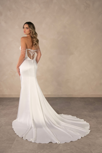 Essense of Australia Style No. D4607 #1 (IV-PL) Ivory Gown w Porcelain Tulle Illusion thumbnail