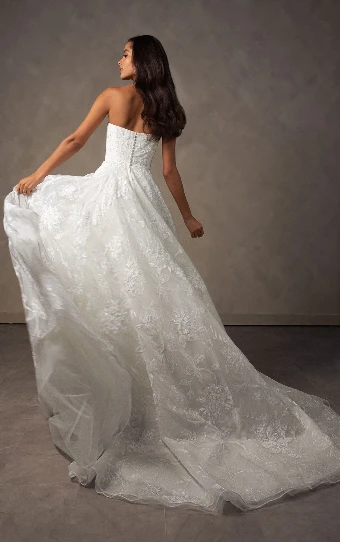 Essense of Australia Style No. D4571CR #4 default (IV-BC) Ivory Lace and Tulle over Biscotti Gown thumbnail