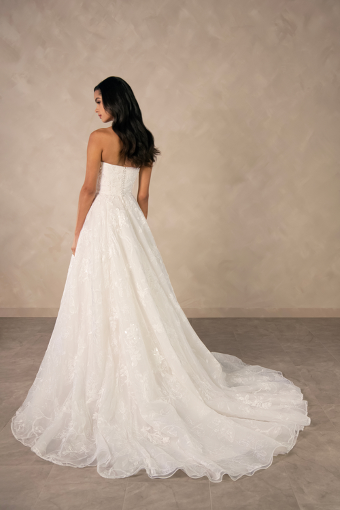 Essense of Australia Style No. D4571CR #3 (IV-BC) Ivory Lace and Tulle over Biscotti Gown thumbnail