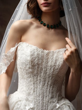 Maggie Sottero Style No. LYRA (F6MS204A01 - Glitter tulle) #5 All Ivory (gown with Ivory Illusion) thumbnail