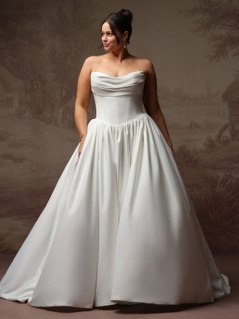 Rebecca Ingram Style No. VANESSA (F6RN107A01) #3 All Ivory thumbnail