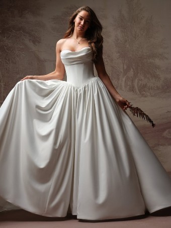 Rebecca Ingram Style No. VANESSA (F6RN107A01) #1 All Ivory thumbnail