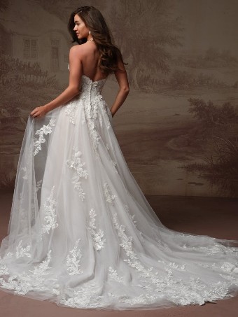 Maggie Sottero Style No. KATE (F6MK014A01 - Unlined bodice, Sparkle tulle) #2 Ivory over Blush (gown with Ivory Illusion) thumbnail