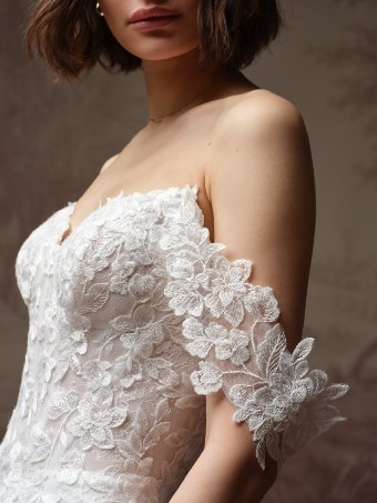 Rebecca Ingram Style No. BRANDY (F6RS117A01 - Unlined bodice) #9 All Ivory (gown with Ivory Illusion) thumbnail
